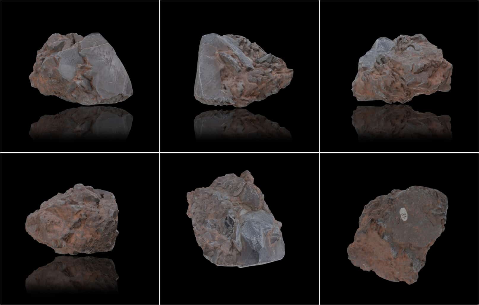 Hematite sous six angles