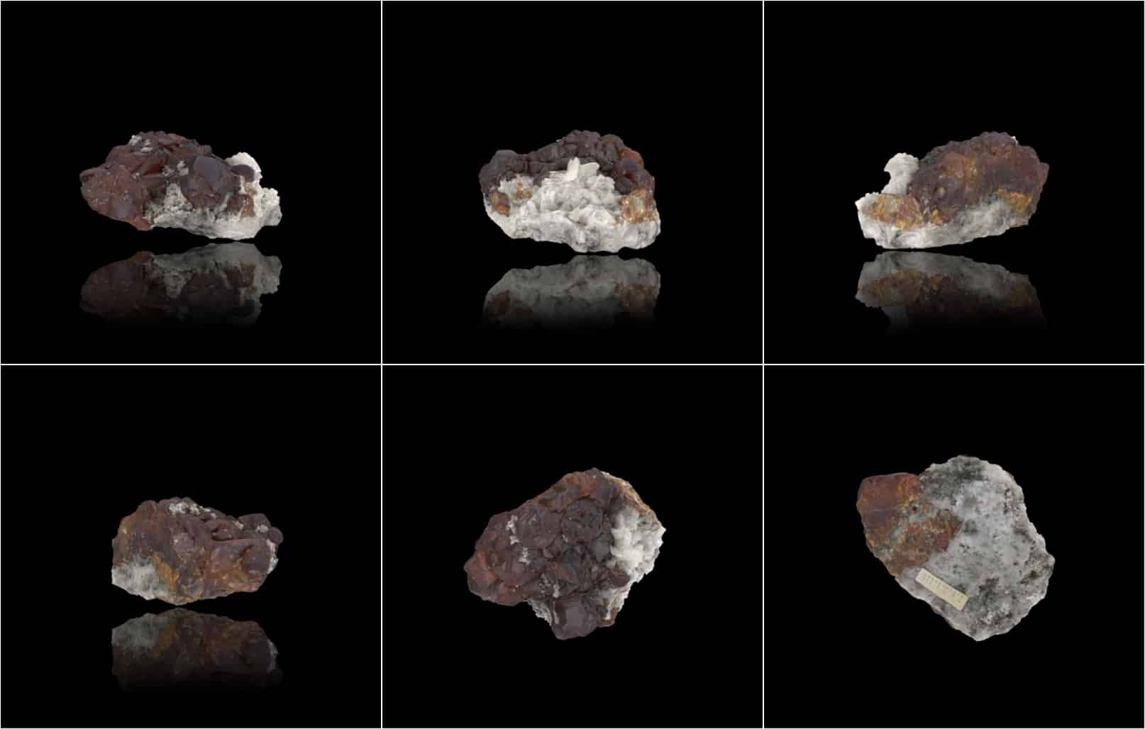 Sphalerite sous six angles