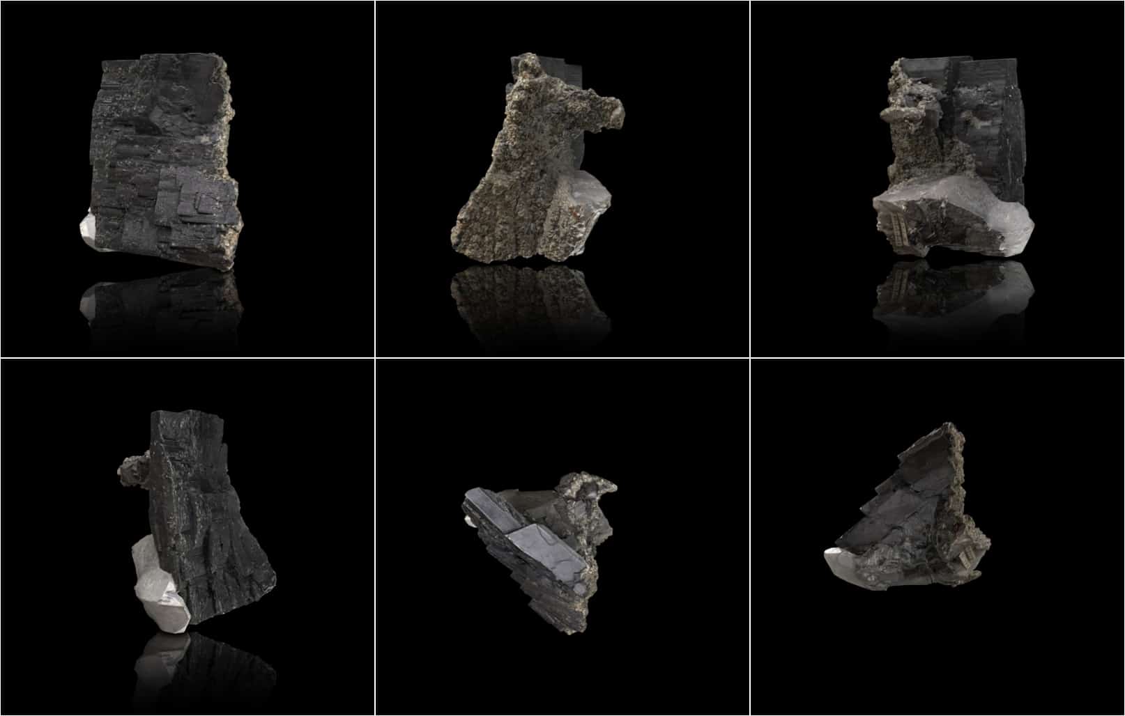 Wolframite sous six angles