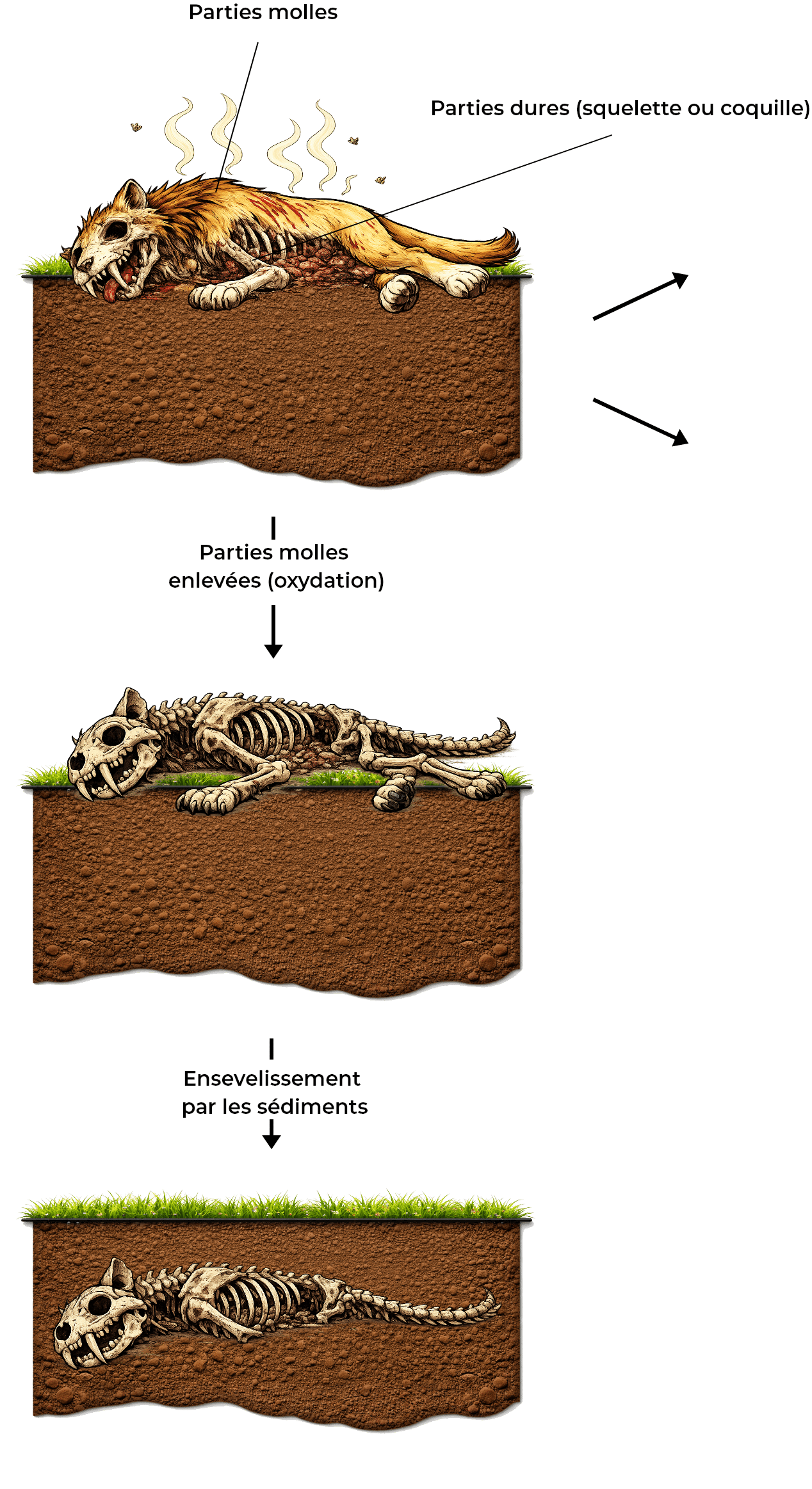 Illustrations fossilisation