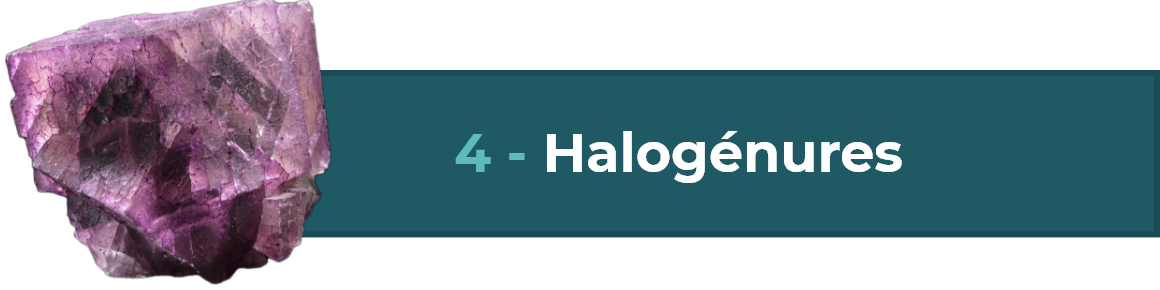 Halogénures - bouton Halogénures – accéder à cette famille de minéraux